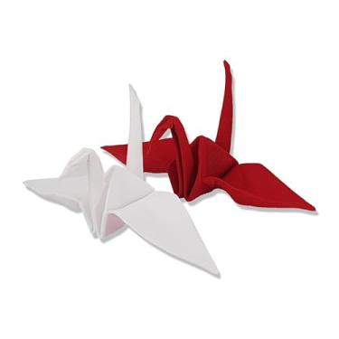 Imagem de JL Corp. Magic Origami Scarf Set (Red & White 2 Pieces) – Folding Crane Magic Trick Prop for Stage Performance
