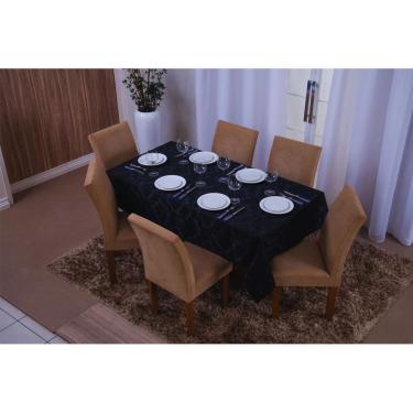 Imagem de Toalha De Mesa Retangular 8 Lugares Jacquard 1,35X2,60
