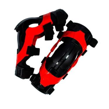 Imagem de Joelheira Articulada Amx Rx Trilha Motocross Enduro Velocross, Vermelh