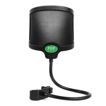 Imagem de Pop Filter Filtro Anti Puff Sopro Microfone Tela Metálica - Aj Som Ace