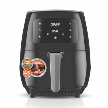 Imagem de Fritadeira Air Fryer Turbo Touch BAK 4,5 Litros 1000W Preto 110V