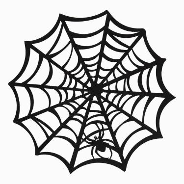 Imagem de Jogo Americano Copa E Cia Avulso Halloween Em Feltro Teia