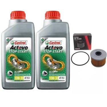 Imagem de Filtro Óleo, Óleo Semissintético 10w30 Cb 250f Twister 16 Á 22 - Vedam