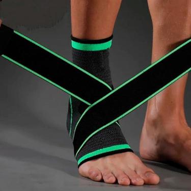 Imagem de Tornozeleira Fitness Compressão Para Exercícios E Tratamento