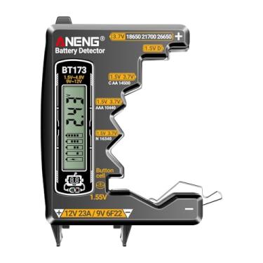 Imagem de KiBcsLic Pequeno testador de bateria, de energia, equipamento medidor, display LCD, testadores de voltagem, verificador de bateria para bateria