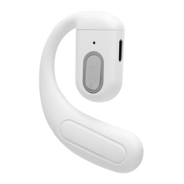Imagem de VBESTLIFE Fone de Ouvido Bluetooth 5.4, Com Microfone de Cancelamento de Ruído, Bateria de 180mAh, Gancho de Orelha Leve, Eixo Rotativo para Jogos de Música (branco)