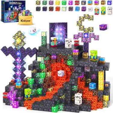 Imagem de Blocos magnéticos Kidiyee Mine Magnet World Kids 3+ Years
