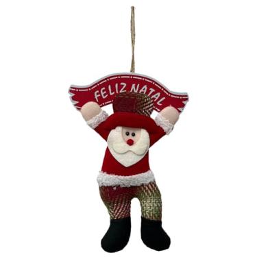 Imagem de Pendente Boneco Natalino Placa Feliz Natal VM/XD
