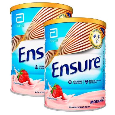 Imagem de Kit 2 Ensure Morango Suplemento Alimentar 850g