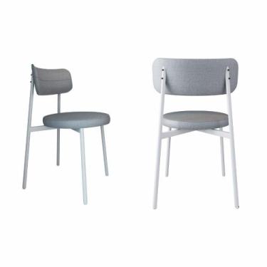 Imagem de Conjunto 2 Cadeiras de Jantar Kyta Corriente Est.Branca - Metalig