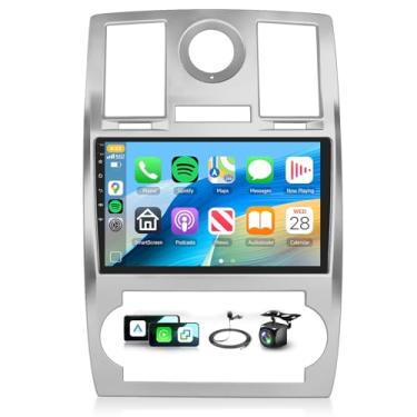 Imagem de Estéreo automotivo para Chrysler 300C 2004-2011 sem fio CarPlay/Android Auto Android 15 Rádio 【8Core4+64G com Qualcomm】 Tela sensível ao toque IPS de 9 polegadas, BT5.1, DSP Hi-Res/OBD2, GPS, SWC