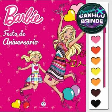 Imagem de Livro Brincando Com Aquarela  Barbie - Festa de Aniversário Crianças F