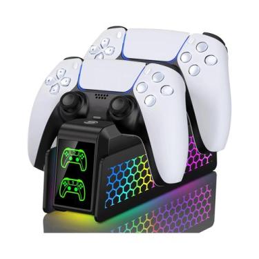 Imagem de Carregador Rápido DualSense PS5 Bee's Nest BEBONCOOL FC401 Suporte Par