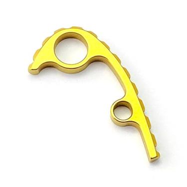 Imagem de Espaçador traseiro de titânio para faca Spyderco Para3, espaçador traseiro feito sob medida, peças de reposição, leves (douradas), acessórios para canivete dobrável para acampamento ao ar livre