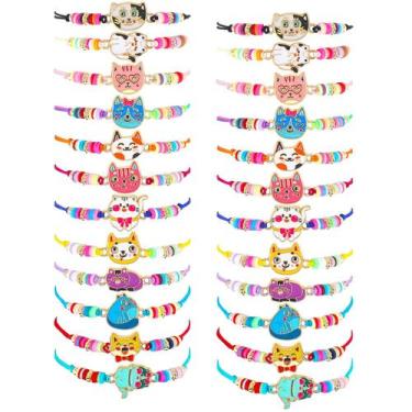 Imagem de Pulseiras de amizade Sureio Colorful para meninas e crianças, 24 unida