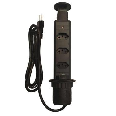 Imagem de Torre de Mesa Multi 3 Tomadas Bivolt - PIX