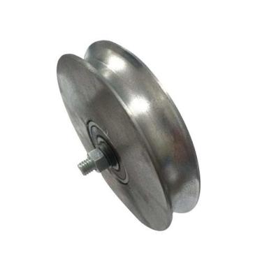 Imagem de Roldana Ferro Maciça 60mm (2 1-2) Tipo U Redonda 1-2 - Ideal Para Portões - Ferrosul