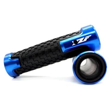 Imagem de Acessórios de motocicleta Alumínio CNC Pegas de Mão Tampa de Extremidade da Barra Compatível com Y&AMAHA YZF R1 YZF R6 YZFR6 YZF R125 YZFR15 R25 YZF R3 YZF YZF (A-Azul)