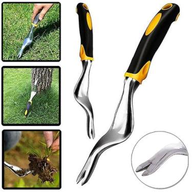 Imagem de Garfos de jardinagem manual removedor de ervas daninhas removedor de e