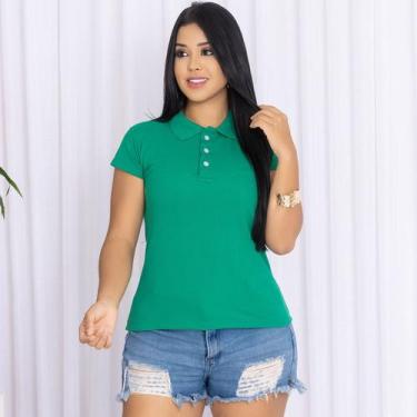 Imagem de Camisa Gola Polo Feminina Ótimo Acabamento Tecido Premium - MULTI MARC