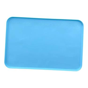 Imagem de IEUDNS Tapete de pintura de silicone Tapete de silicone para arte Artesanato Antiderrapante Jogo Americano de Tinta Antiaderente, Azul