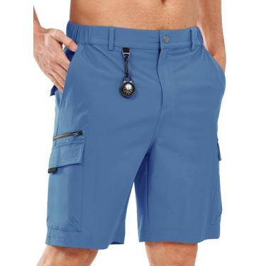 Imagem de Shorts cargo de caminhada NORTHYARD masculinos FEDERALBLUE 3XL
