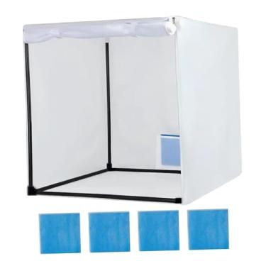 Imagem de rockible Cabine de pintura Tenda de pintura Grande ferramenta com filtro Cabine de para modelos Artes Trabalhos Projetos DIY Móveis, L