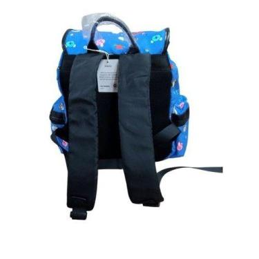 Imagem de Mochila Infantil Estilo Saco Personagens Famosos BT21 Azul Conforto Du