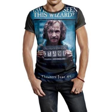 Imagem de Camiseta Masculina Harry Potter Ref:210 - smoke, Preto, G
