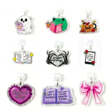 Imagem de Zaardend Plugue de poeira tipo C para iPhone Kindle Colorsoft Paperwhite Acessórios 2025, Plugue USB C para acessórios Kindle, itens de livros charmosos para amantes de e-readers presentes (feliz)