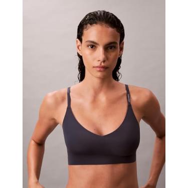 Imagem de Calvin Klein Sutiã feminino Invisibles Comfort levemente forrado sem costura triangular, Speakeasy, M