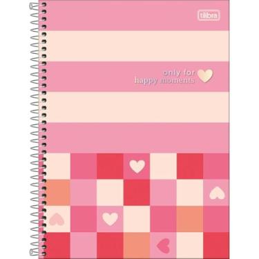 Imagem de Caderno Universitário Melrose TILIBRA - 10 Matérias 160 Folhas (Rosa - Only For)