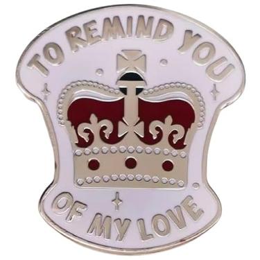 Imagem de To Remind You Of My Love King George III You'll Be Back Crown Hamilton Broadway Musical Theater Alexander Lafayette Emblema de broche esmaltado de 4 cm