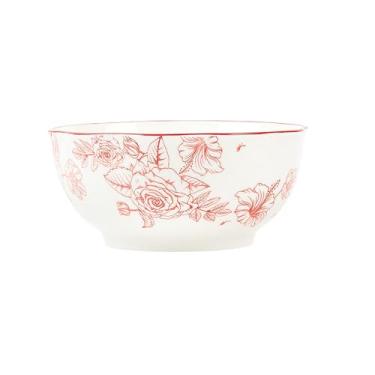 Imagem de Pratos redondos de cor sólida de cerâmica sob o esmalte doméstico requintado resistente a altas temperaturas - tigela de sopa de 20 cm.