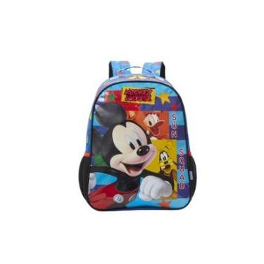 Imagem de Mochila de costas escolar infantil Mickey Original-Unissex