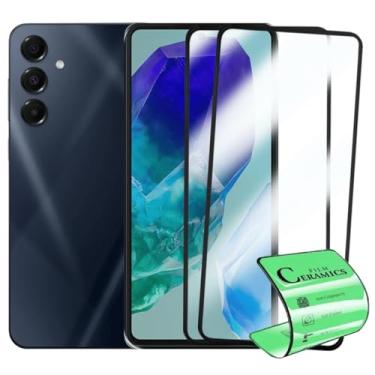 Imagem de 2 Películas Protetora de Cerâmica Compatível Samsung Galaxy M55 Cobertura Total, Não Quebra