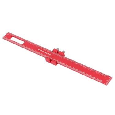 Imagem de Régua de bolso para marcenaria, régua deslizante de metal ajustável de 30,5 cm, ferramenta de layout