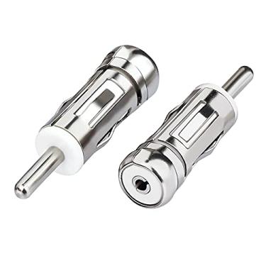 Imagem de Adaptador de antena de carro universal estéreo para carro FM AM conector adaptador de antena de rádio ISO para DIN (pacote com 2) para unidade de cabeça de rádio de áudio do veículo receptor estéreo