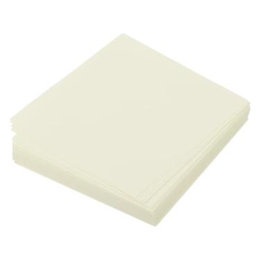 Imagem de 100 folhas de papel origami dupla face creme branco 6 x 6 cm folha quadrada para projetos de arte, iniciantes, decoração de presente
