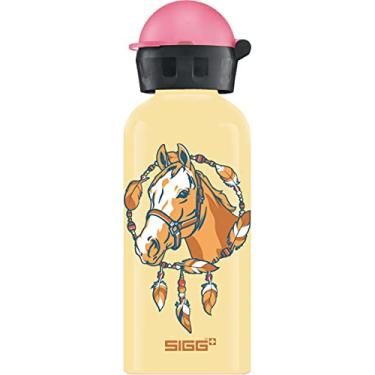 Imagem de SIGG - Garrafa de água infantil – Cavalo – À prova de vazamento, leve, livre de BPA – Alumínio – 368 g