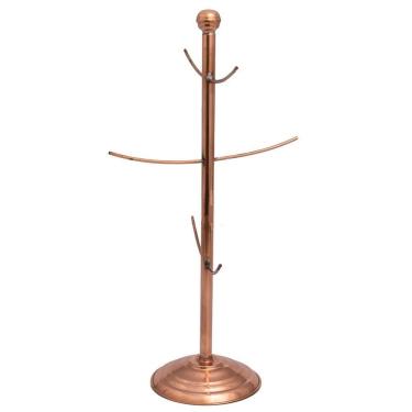 Imagem de Suporte Jogo Desmontável Copos Canecas Xícaras Em Cobre Puro