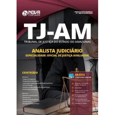 Imagem de Apostila Tj-Am 2019 - Analista Oficial De Justiça Avaliador - Nova Con
