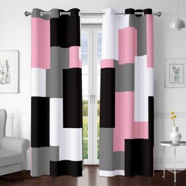 Imagem de Cortinas Blackout Tyrot Pink 100% Blackout 160x160cm 2 painéis