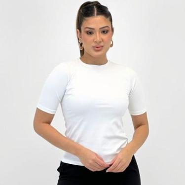 Imagem de Blusa Alpelo Canelada Manga Curta Feminina-Feminino