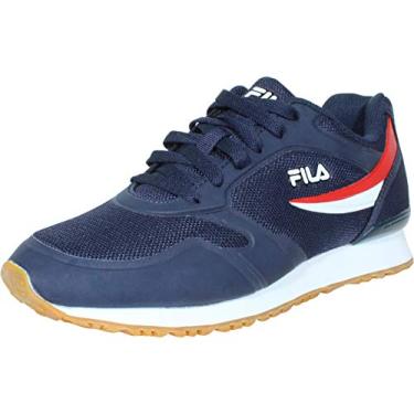 Imagem de Fila Forerunner-18 Tênis masculino, Fila Azul-marinho/branco/chiclete, 40