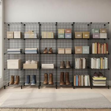 Imagem de Estante Balcão Expositor Aramado 24 Nichos