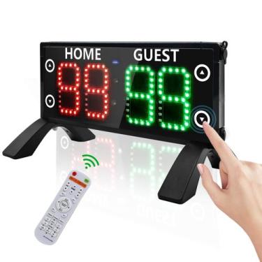 Imagem de Placar YZ 30cm Controle remoto portátil eletrônico LED de 12"