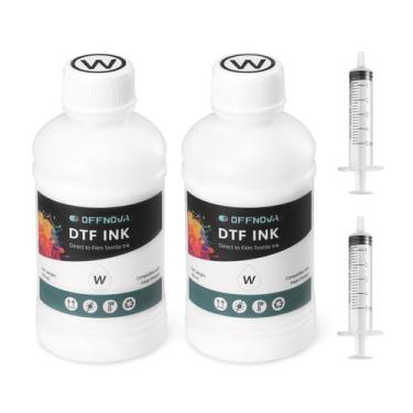 Imagem de Recarga de tinta branca OFFNOVA DTF 500ml para impressoras a jato de t