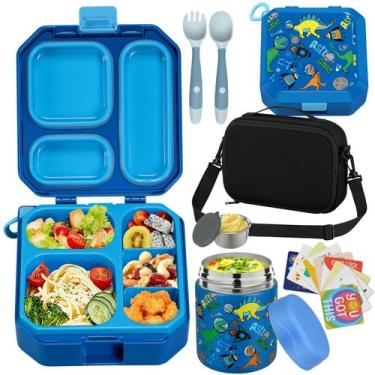 Imagem de Lancheira Bento Wiwens para crianças com compartimento térmico Thermo 