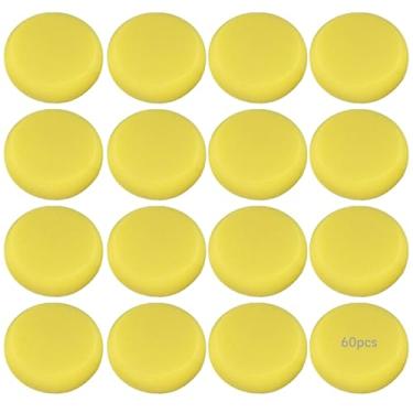 Imagem de Pacote com 60 pincéis de esponja redondos para pintura acrílica, óleo e aquarela, absorvente, suave, para projetos de artesanato